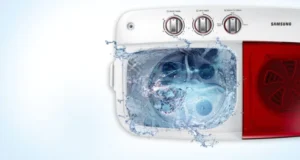 غسالة ملابس حوضين