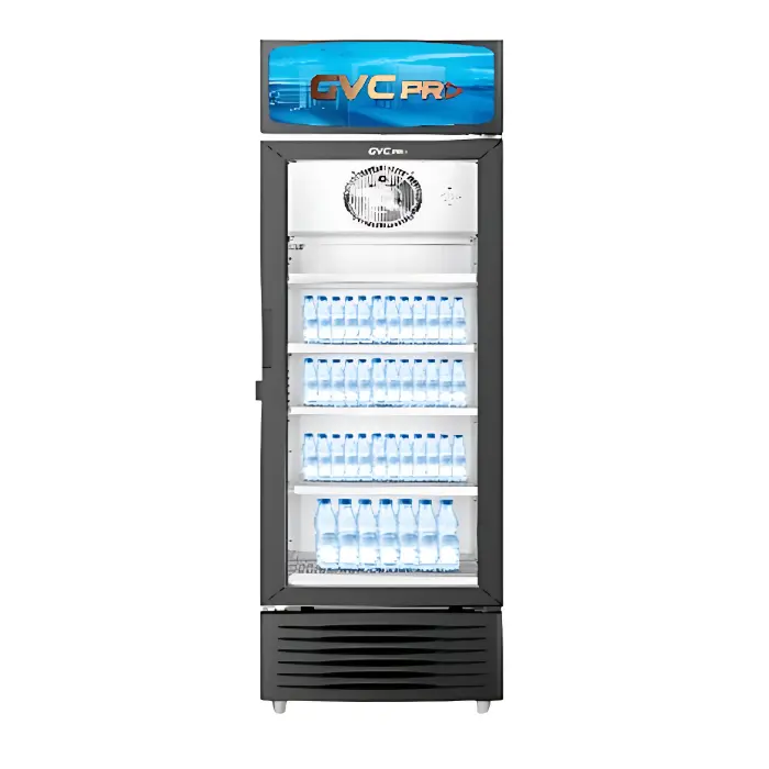 ثلاجة gvc pro عرض 17 قدم باب زجاج ــ أسود Gvsw-480 ثلاجة gvc pro