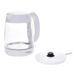 ⁦غلاية كهربائية زجاج سوبر جنرال 1.7 لتر - 2200 وات - أبيض Ksgk219gd⁩ - الصورة ⁦2⁩