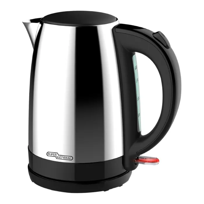 غلاية ماء كهربائية سوبر جنرال 1.7 لتر - 2200 وات - ستيل KSGK218SSD غلاية ماء كهربائية