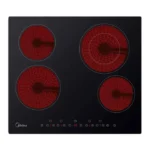 بوتاجاز مسطح كهرباء بلت ان ميديا 4 عيون - 60 سم - أسود Mchf645