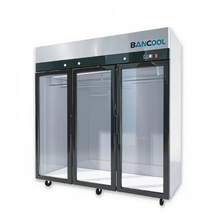 ثلاجة بانكول عرض 3 باب زجاج - لحوم - ستيل MCP8980 ثلاجة بانكول