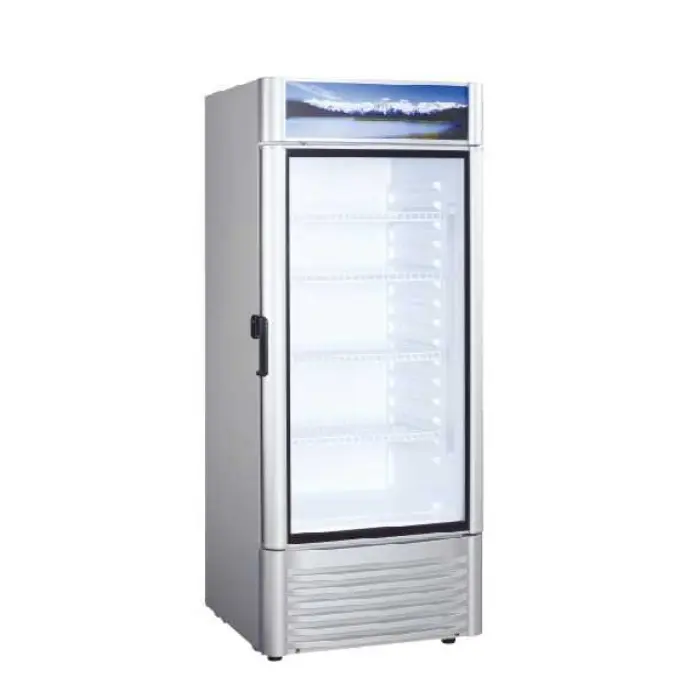 ثلاجة بانكول عرض باب واحد زجاج _ سيلفر LSC-352W ثلاجة بانكول