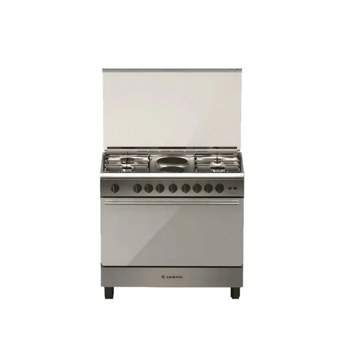 فرن غاز وكهرباء اريستون 90 * 60 - امان كامل - ستيل Bam951emss فرن غاز وكهرباء