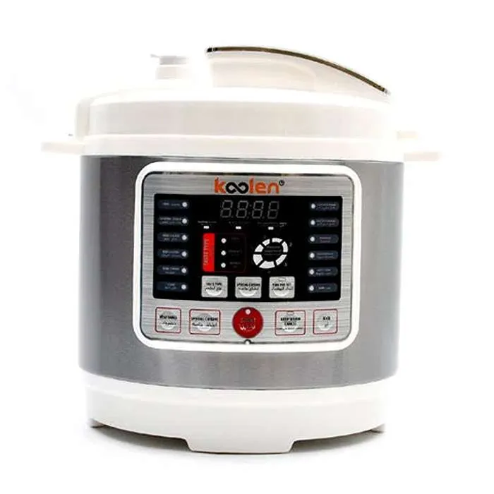 قدر ضغط كهرباء 8 لتر كولين _ أبيض * رصاصي 816106001 قدر ضغط