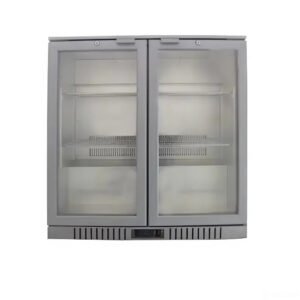 ثلاجة بانكول عرض بابين زجاج باك بار-ستيل BB-210D (HS)