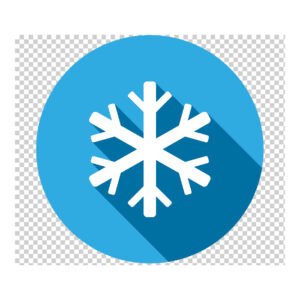 ثلاجة بانكول عرض 45 قدم بابين زجاج سحاب - أبيض FC-LS111AS