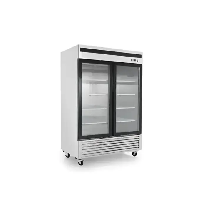 ثلاجة بانكول عرض بابين زجاجى - ستيل MCF8707 ثلاجة بانكول