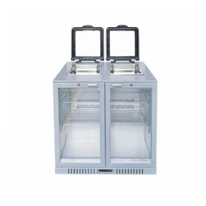 ثلاجة عرض باب واحد بانكول للتمر والماء - ستيل BB-210 ثلاجة عرض
