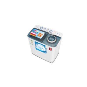 غسالة 8 كيلو هام حوضين - أبيض Hwm8000-21n