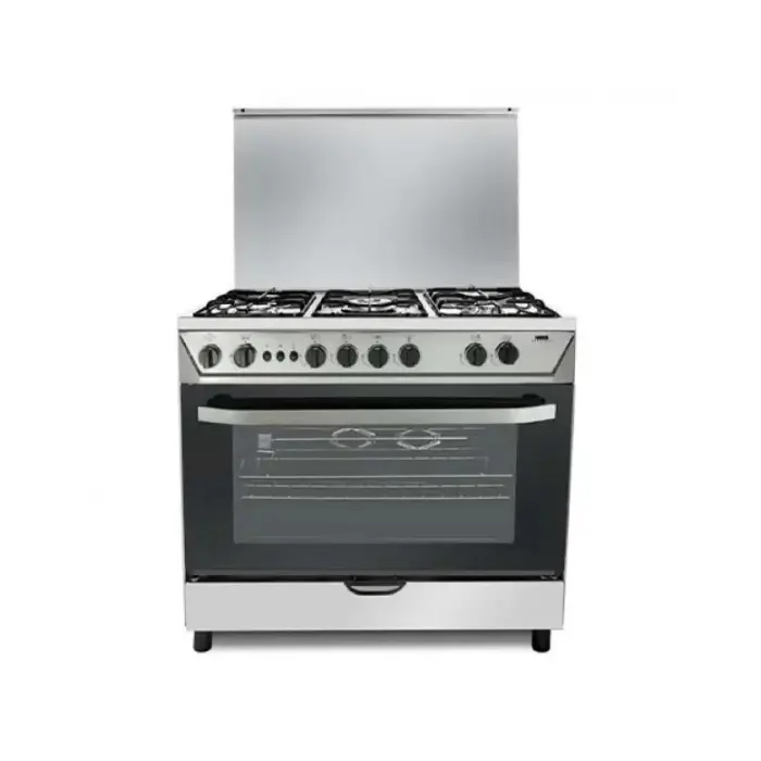 فرن هام غاز 90x60 سم - 5 شعلات - ستيل HM90GF-20 فرن هام