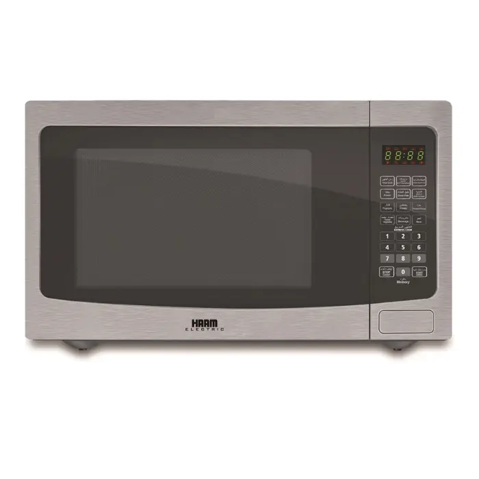 ميكروويف 42 لتر هام 1100 وات بشواية - فضي Hm42sgmw20 ميكروويف 42 لتر هام