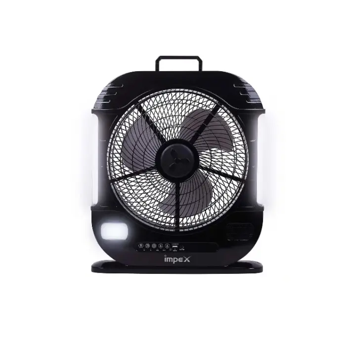 مروحة امبكس 3 سرعات قابلة للشحن - أسود BREEZE D7 مروحة امبكس