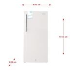 ثلاجة باب واحد ستار واي 6.5 قدم - أبيض