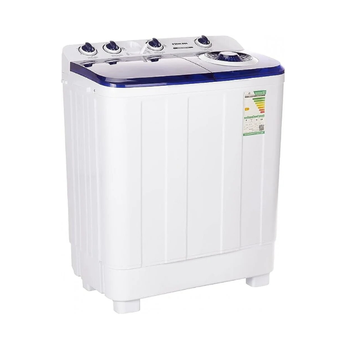 غسالة حوضين نيكاي 12 كيلو - 7 ك مجفف - أبيض