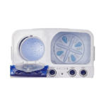 غسالة حوضين نيكاي 12 كيلو - 7 ك مجفف - أبيض