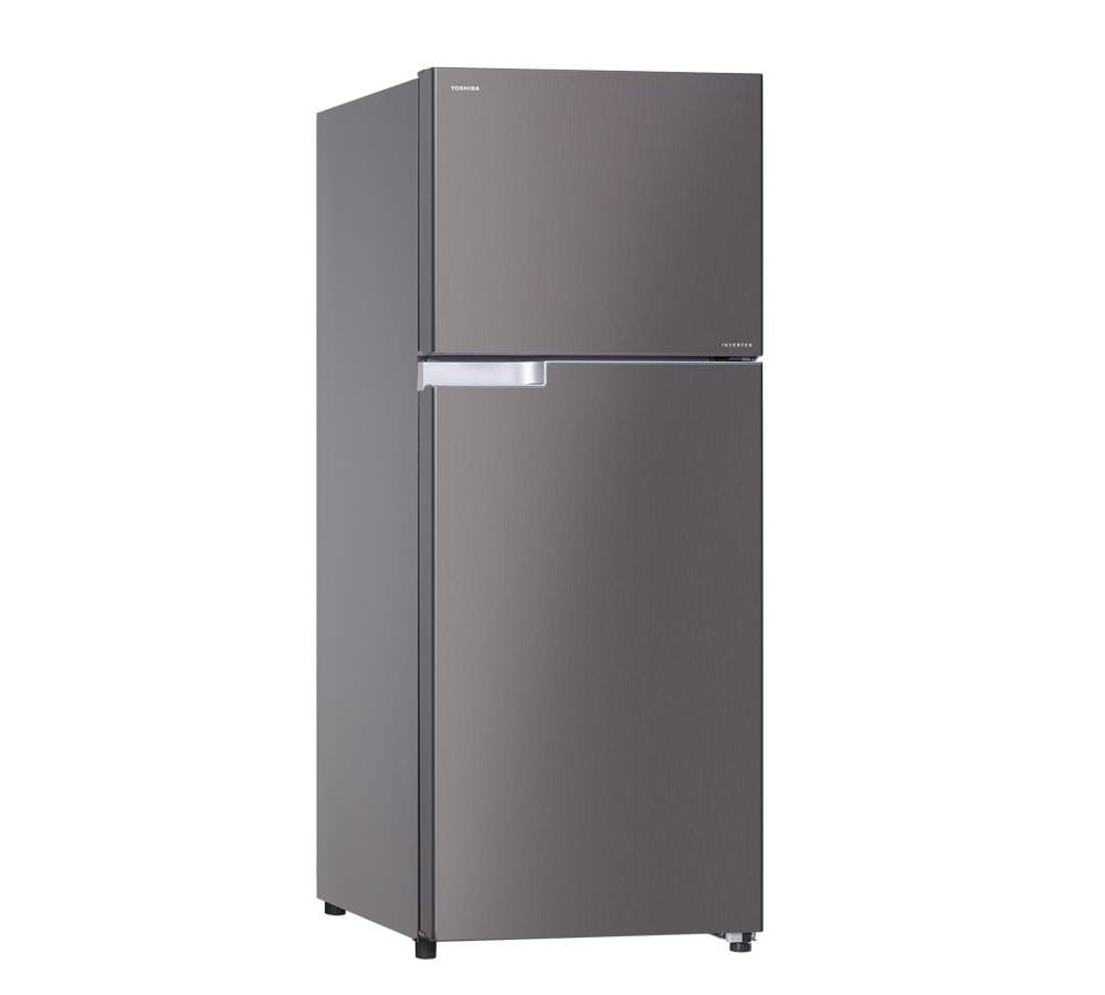 ثلاجة بابين توشيبا 16 قدم- فضي