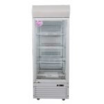 ثلاجة بانكول عرض 800 لتر 1 باب زجاج دواجن - أبيض