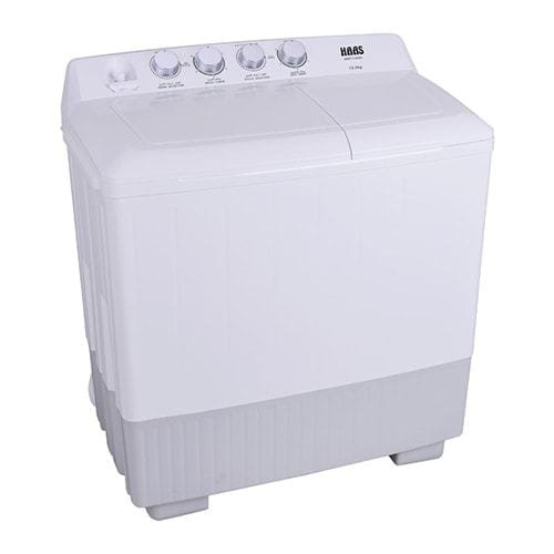 غسالة ملابس حوضين هاس 13.5 كيلو - ابيض غسالة ملابس حوضين هاس 13.5 كيلو - ابيض