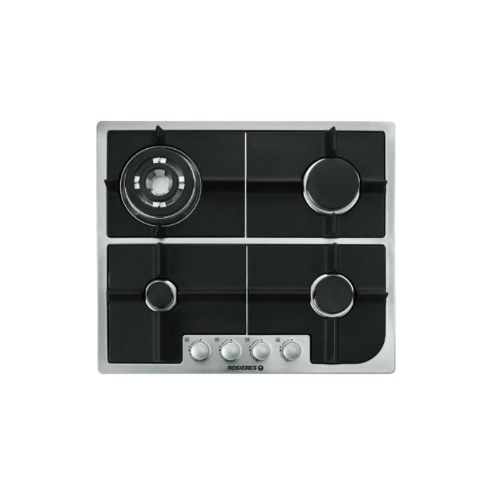سطح غاز ROSIERES بلت ان 60سم 4 شعلات - ستيل سطح غاز ROSIERES بلت ان 60سم 4 شعلات - ستيل