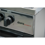 فرن غاز دورا 5 عيون 60*90 سم -بشواية -امان كامل-ستيل