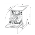 غسالة صحون ماستر جاز - 15 مكان - 8 برامج - 60 سم