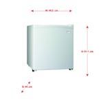 ثلاجة صغيرة دايو باب واحد 2 قدم - أبيض