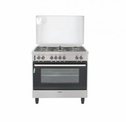 فرن فييستا غاز 90*60 سم أمان كامل شواية - ستيل