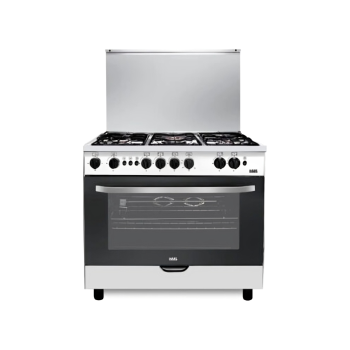 هاس فرن غاز 5 شعلة 60*90 سم أمان كامل - ستيل