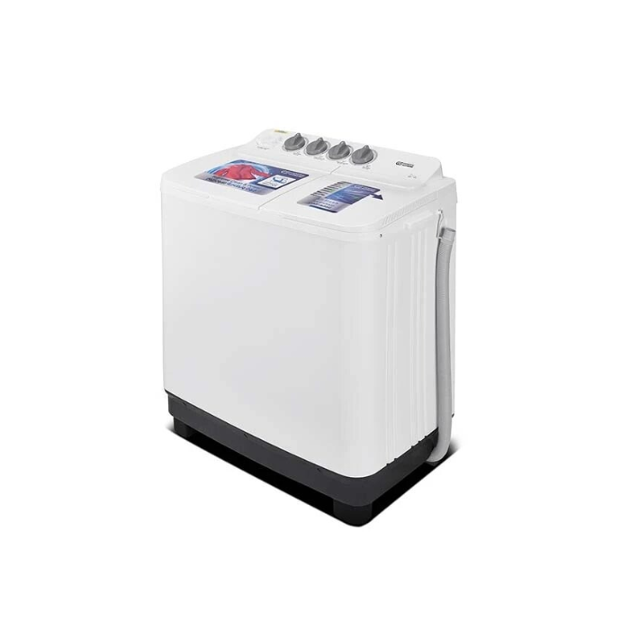 غسالة حوضين جنرال سوبريم 14 كيلو – أبيض