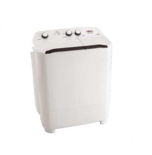 غسالة دورا 7 كيلو حوضين - أبيض