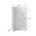ثلاجة دايو صغيرة 4.2 قدم زجاج - أبيض
