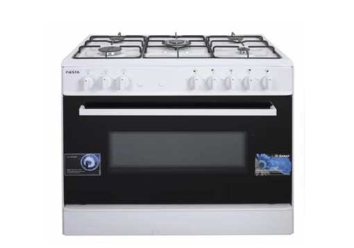 فرن فييستا غاز 5 شعلات 60*90 سم – أبيض فرن فييستا غاز 5 شعلات 60*90 سم – أبيض