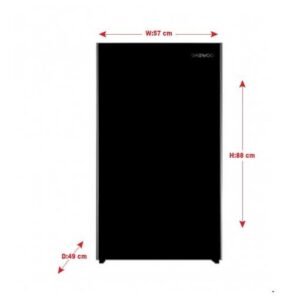 ثلاجة دايو باب واحد 4.2 قدم - أسود -