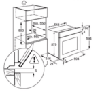 فرن كهربائي بلت ان 60 سم aeg - ستيل