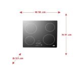 سطح كهربائي بلت ان تيرم سيراميك 4 عيون - إيطالي