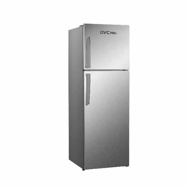 ثلاجة بابين 10 قدم جي في سي برو - فضي