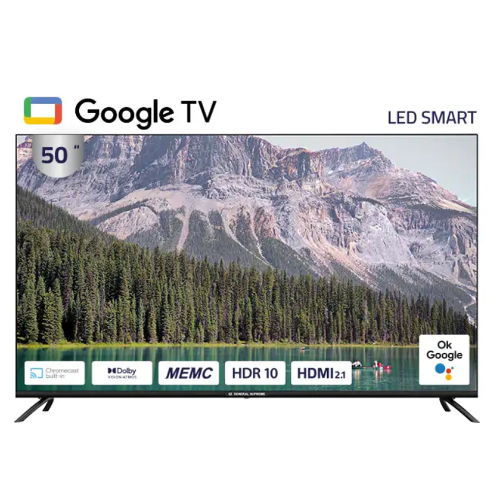 شاشة جنرال سوبريم سمارت 50 بوصة - 4K UHD - LED