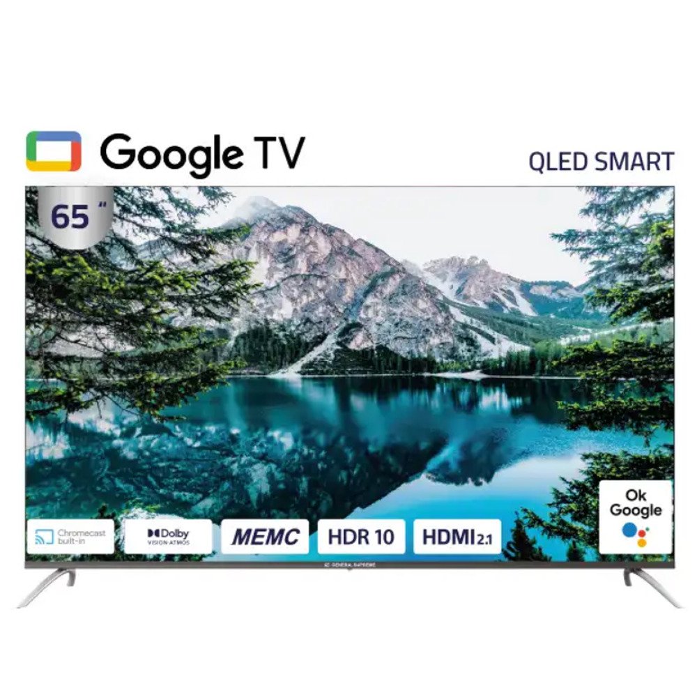 شاشة سمارت جنرال سوبريم 65 بوصة - 4K UHD QLED