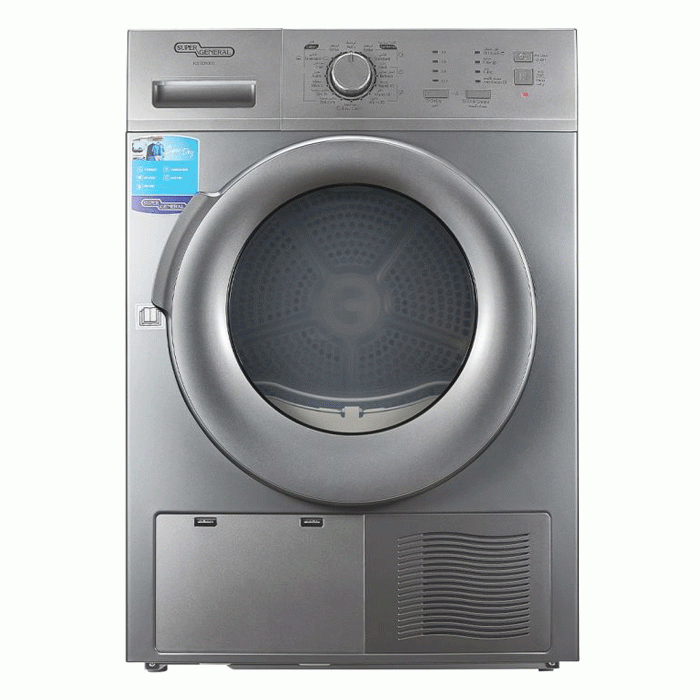 مجفف سوبرجنرال 8 كيلو 16 برنامج بمكثف - فضي