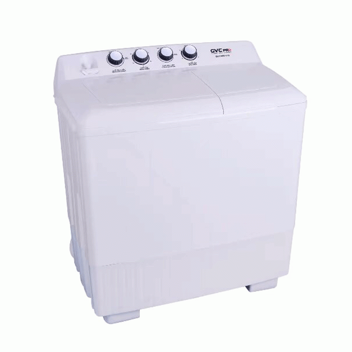 غسالة حوضين 14 كيلو جي في سي برو - أبيض