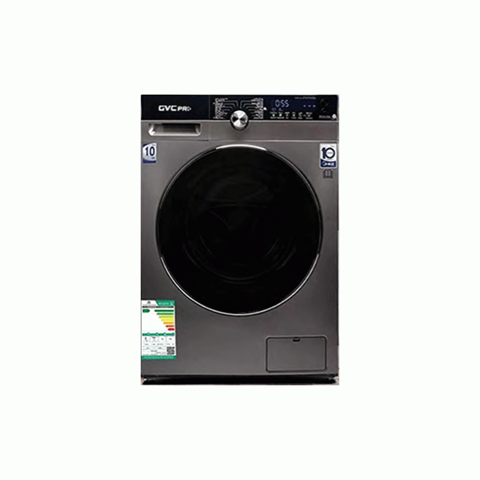 غسالة 12كيلو تعبئة أمامية جي في سي برو تنشيف 100%