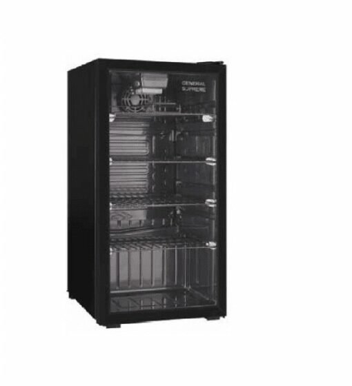 ثلاجة عرض 3.2 قدم جنرال سوبريم - أسود