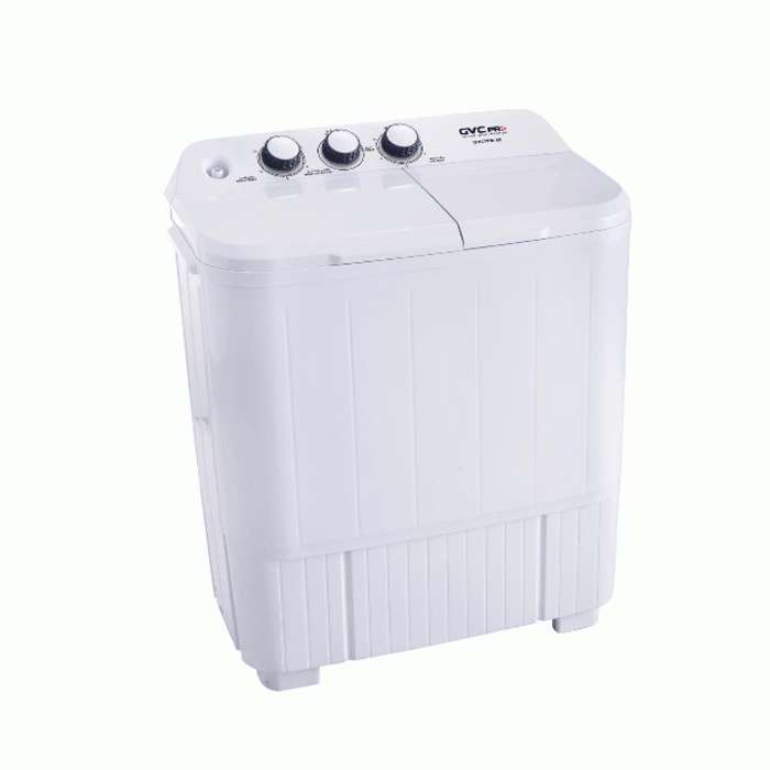 غسالة ملابس حوضين جي في سي برو 5 كيلو - أبيض