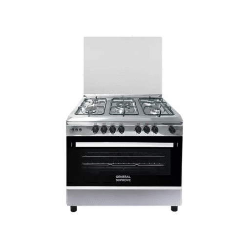 فرن 5 عيون جنرال سوبريم 80*60 سم غاز - أمان كامل