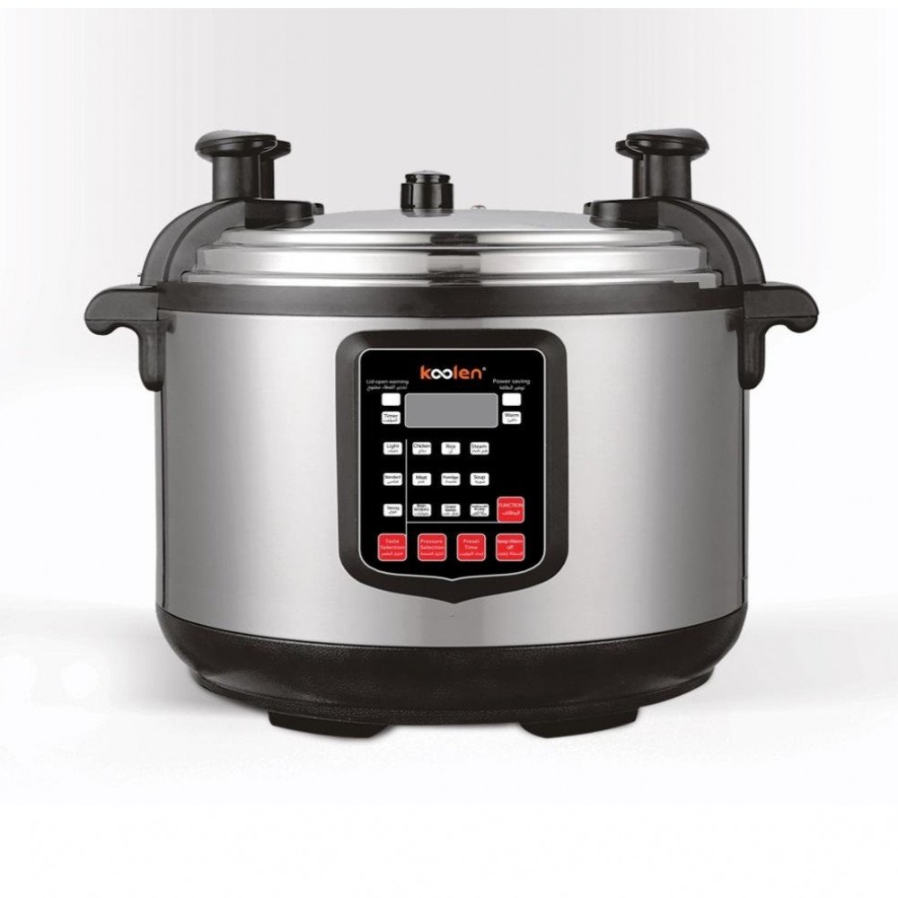 قدر ضغط كهرباء كولين 15 لتر 2000 وات-أسود*فضي