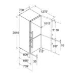 ثلاجة بابين liebherr نوفروست 13.4 قدم - ستيل