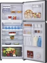 ثلاجة بابين توشيبا 19.6 قدم انفرتر - ستيل