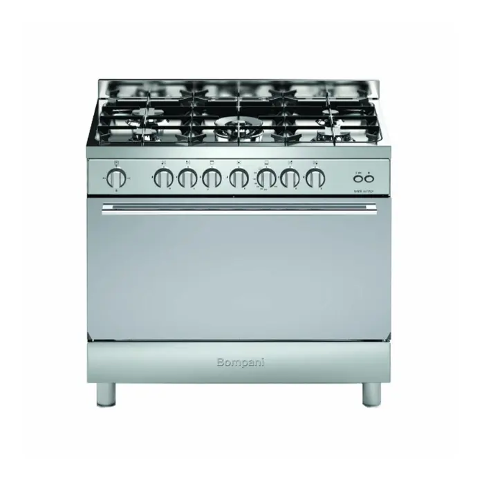 فرن غاز بومباني 60*90 سم 5 عيون ستيل - إيطالي Diva90gg5tcix فرن غاز