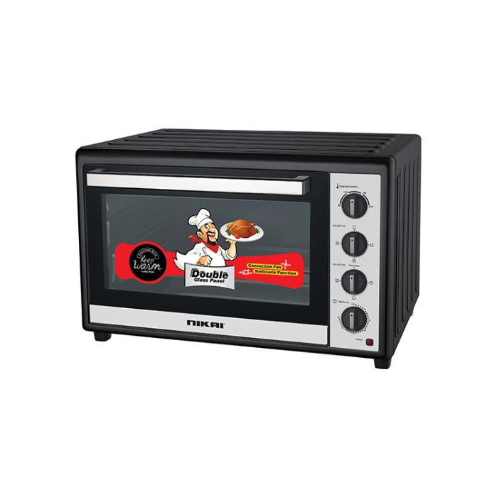 فرن كهرباء نيكاي 36 لتر 1500 وات - أسود فرن كهرباء نيكاي 36 لتر 1500 وات - أسود